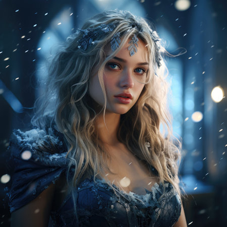 Portrait of a beautiful womanの素材