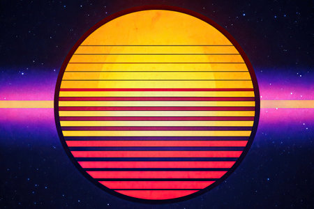 abstract background with circleの素材