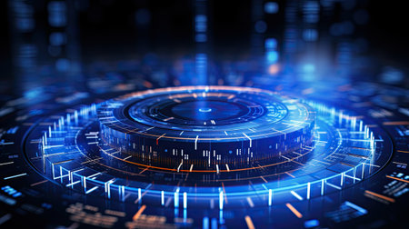 Futuristic HUD interface. Futuristic technology concept.の素材
