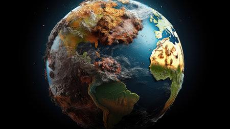 North America from space.の素材