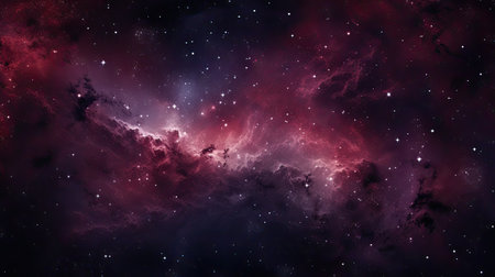 Nebula and stars in deep spaceの素材