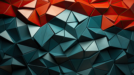 Abstract polygonal background. Futuristic polygonal shape.の素材