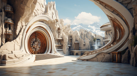 Fantasy landscape of fantasy world.の素材