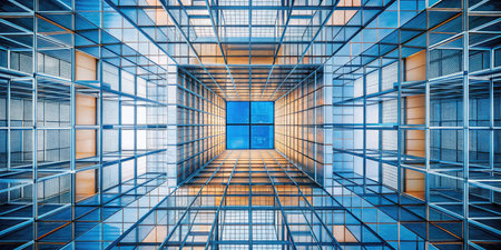 3D rendering of abstract technology concept background. Hi-tech futureの素材