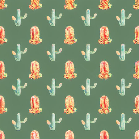 pattern cactus, a lot of cactuses very close to each otherの素材