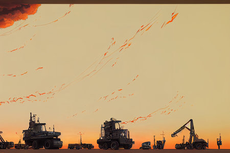 Auxiliary Equipment Operators, Power ,Anime style illustrationの素材