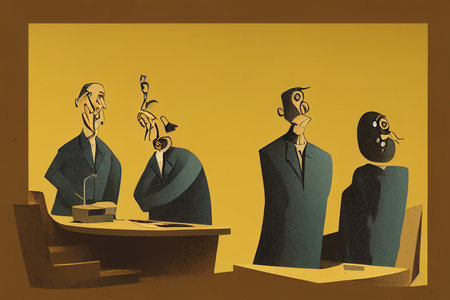 Auditors ,Cartoon illustrationの素材