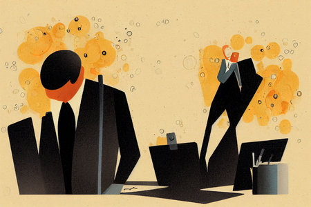 Accountants ,Toon illustrationの素材