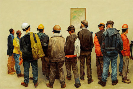 Artists and Related Workers, All Other ,Painting styleの素材