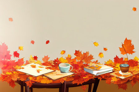 Thanksgiving day. Autumn background of colorful, decorative pumpkins, flowers anの素材