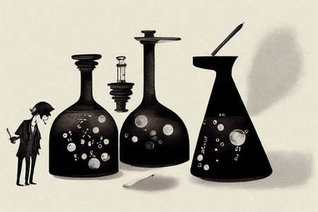 Chemists ,Cartoon illustrationの素材