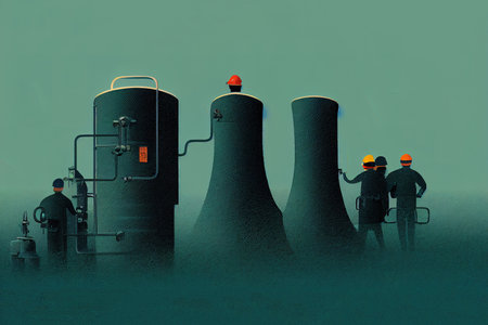 Boiler Operators and Tenders, Low Pressure ,Toon illustrationの素材