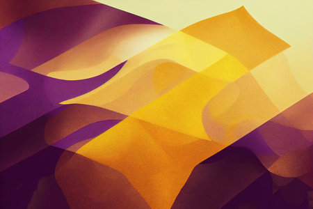 Yellow Flat Texture. Purple Abstract Wall. Sunny Gold Lemonの素材