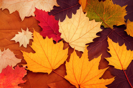 autumn background with mental health day ribbon, pyracantha andの写真素材