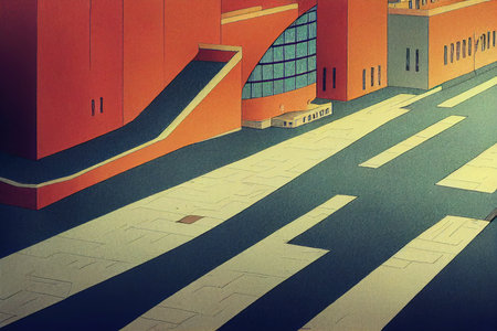 Cartoon drawing ASTANA KAZAKHSTAN JULY Government buildings in Astana now NurSultan capital of Kazakhstan.の素材
