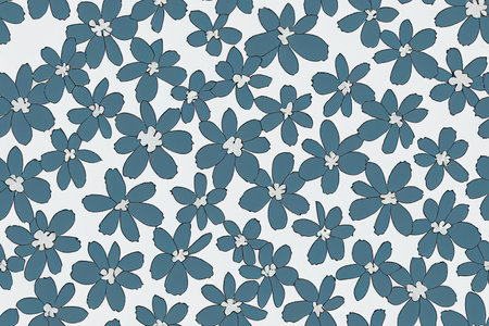 Liberty style. Ditsy print. Floral seamless background. Simple cuteの素材