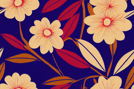 African Wax Print fabric, Ethnic handmade ornament design, tribalの素材