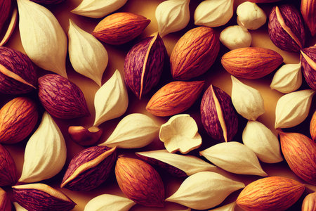 Nuts Seamless Patternの素材