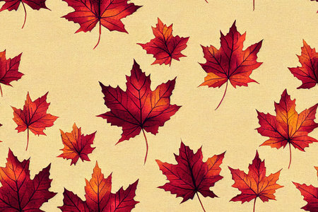 Maple leaf art backdrop shades vintage Floral Decorative artの素材
