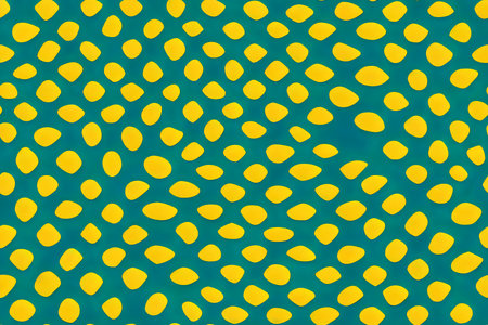 Geometric seamless pattern with multicolor stripes and teals. Trendyの素材