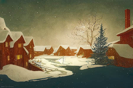 winter christmas backgroundの素材