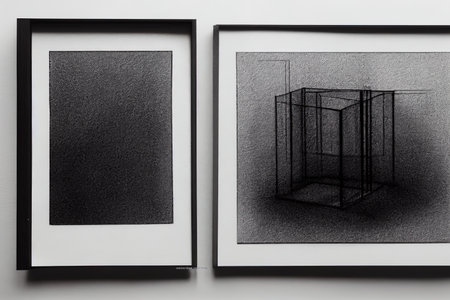 sketch design of living ,3dwire frame renderの素材