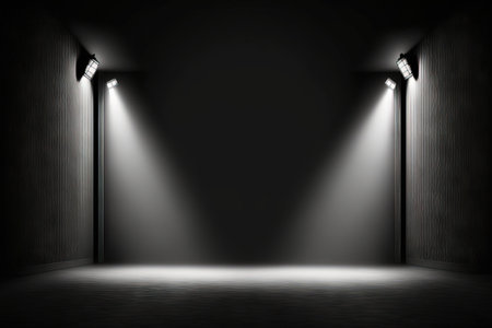 a dim space with a light backgroundの素材