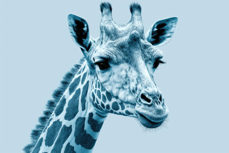 a giraffe that seems like it was drawn in a cartoonの素材