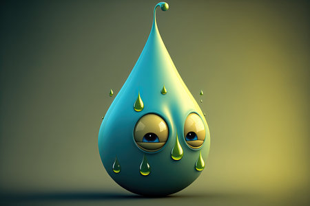 a water dropの素材