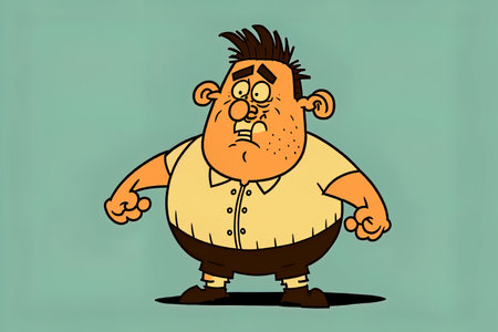 Cartoon figure in the form of a comical football mascot from the 1930sの素材