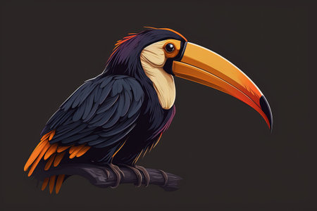 Toucan, an unusual birdの素材