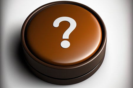 button with a question mark in itの素材