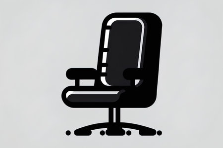 Desk chair iconの素材