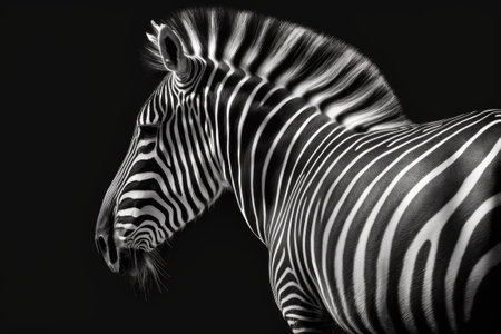 An uninterrupted zebra print or animal skin designの素材