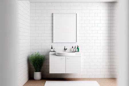 Background of a white wallの素材