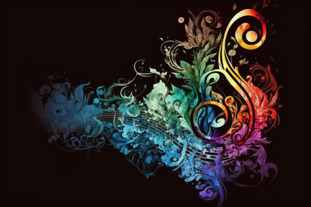 Illustration of Musicの素材