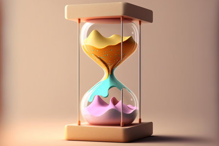 Simple and adorable hourglass materialの素材