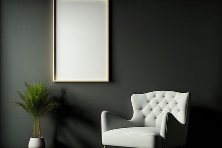 Wall mockup and background of a modern homeの素材