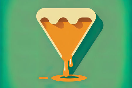 flat design of a funnel iconの素材