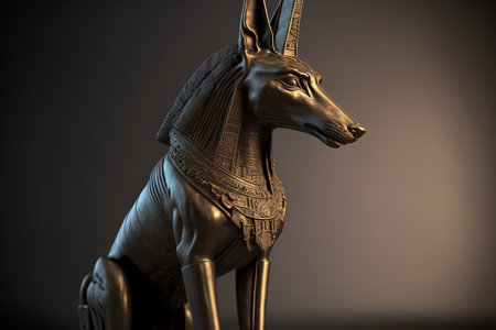 Statue of Anubis from Egyptの素材