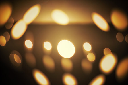 picture of blurred stadium lighting brown abstract backdrop picture in digital formatの素材
