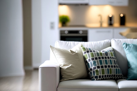Interior of a living room in abstractの素材