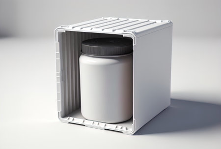 against a white background, a containerの素材
