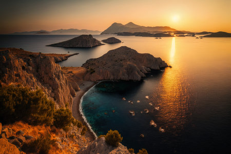 Aegean sea area includes the island of Gokceada. Turkey owns the islandの素材