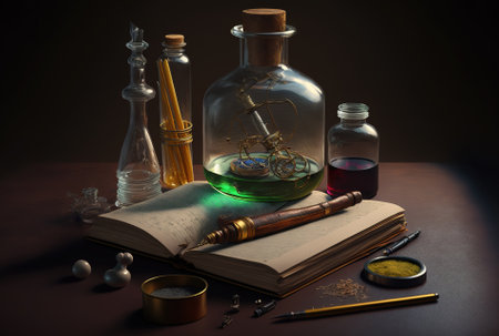 An example of the tools required for a scientific experimentの素材