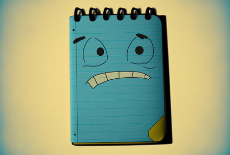 Background image of a blank notepadの素材