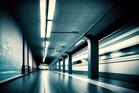 Background of a Train Station is fuzzyの素材