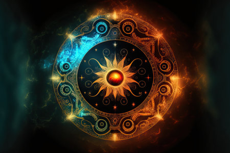 Background droste effect For astrology and fantasy related ideas, use abstract designの素材