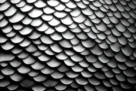 Background of a fish scale drawingの素材