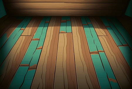 Background texture of an old wooden floorの素材